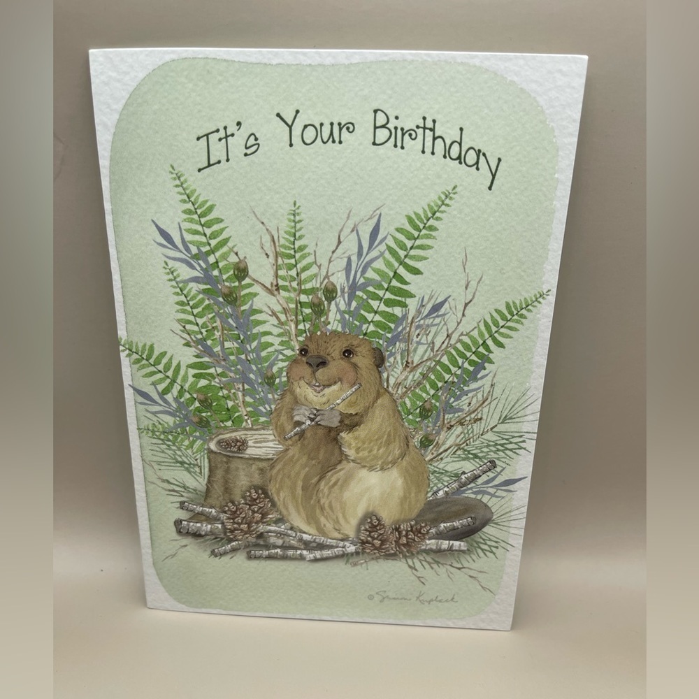 Beaver Birthday Greeting Card, New, For Bundles Only 🦫